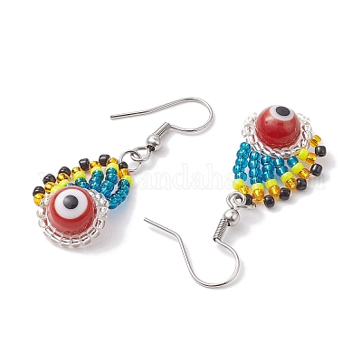 Серьги-подвески из нержавеющей стали 304 EJEW-MZ00196-1