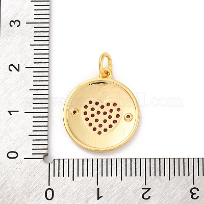 Латунные микро проложить кубического циркония подвески KK-U033-11G-01-1