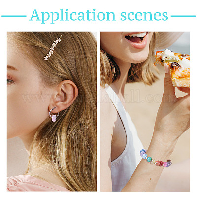 Прозрачных бусин акриловые треск CACR-TAC0003-1