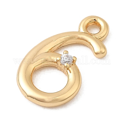 Латунные микро проложить кубического циркония подвески KK-P340-24G-06-1