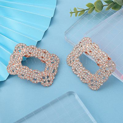 Украшение обуви из сплава со стразами FIND-GF0006-01A-RG-1