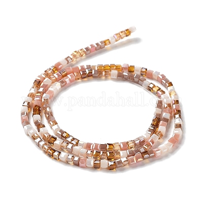 Градиент цвета гальваника стеклянные бусины нити GLAA-E042-05-B06-1