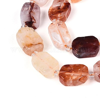 Натуральный гематоидный кварц / нитки из железистого кварца&nbsp;G-T138-26A-04-1