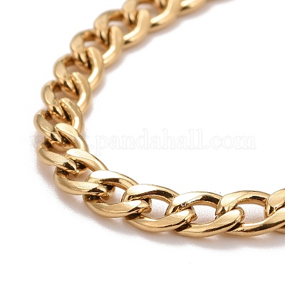 Ионное покрытие (ip) 304 нержавеющая сталь цепи ожерелья&nbsp;NJEW-A002-07G-1