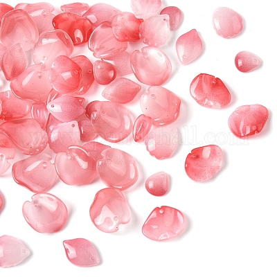 120 шт. 6 вида прозрачных стеклянных бусин-лепестков DGLA-FS0001-16-1