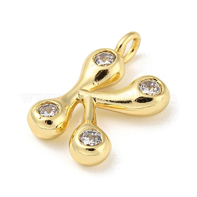 Стойки обшивки латунь микро проложить Циркон подвеску KK-A200-24G-K-1