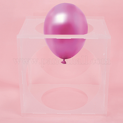 11 Holes Collapsible Plastic Balloon Sizer Box Cube, Balloon Size Measure  Tool