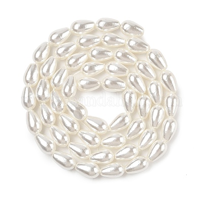 Гальваническая оболочка жемчужные бусы пряди BSHE-G010-4x7mm-01-1