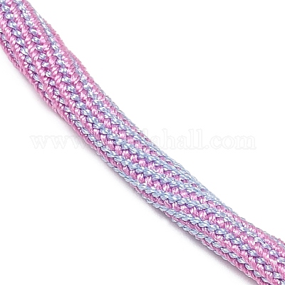 Изготовление ожерелий из круглого нейлонового хлопкового шнура диаметром 4 мм NJEW-C106-02G-11-1