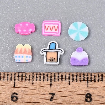 Кабошоны из полимерной глины ручной работы CLAY-T022-10-1