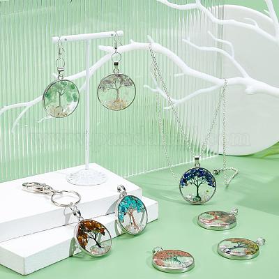 10шт 10 стильные подвески из смешанных драгоценных камней G-PH0019-19-1