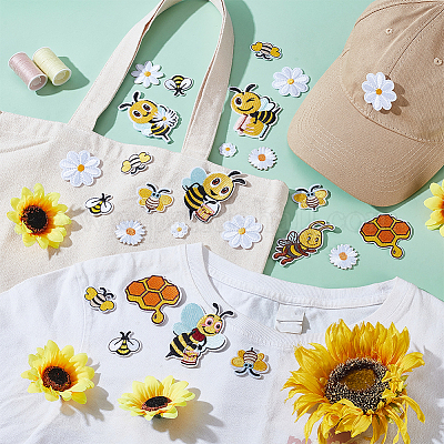 43 шт. Компьютеризированная вышивка ткань утюгом / пришить патчи DIY-GA0008-36-1