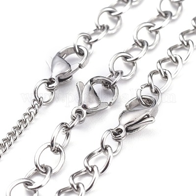 Не тускнеющие комплекты ожерелий из нержавеющей стали 304 NJEW-JN02525-1