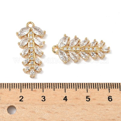 Латунные микро проложить кубического циркония подвески KK-S531-14G-B-1