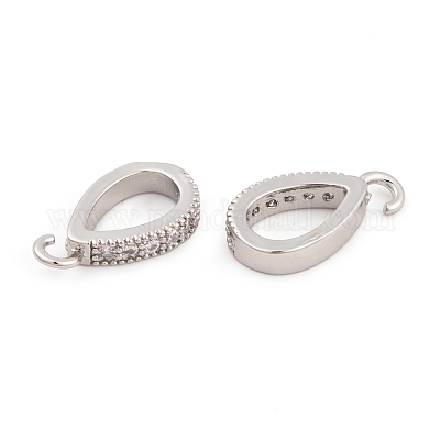 Ионное покрытие (ip) латунные подвески с микро-покрытием из прозрачного кубического циркония KK-O146-04P-1