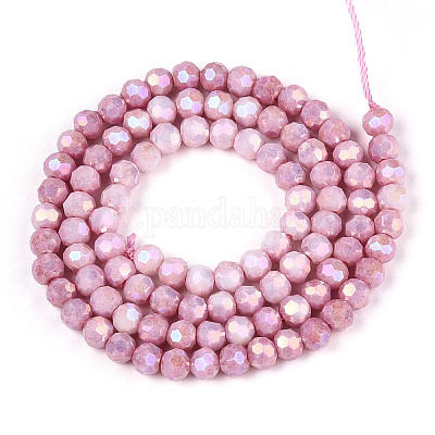 Антикоррозийные гальванические стеклянные бусины EGLA-T021-4mm-15-02-1