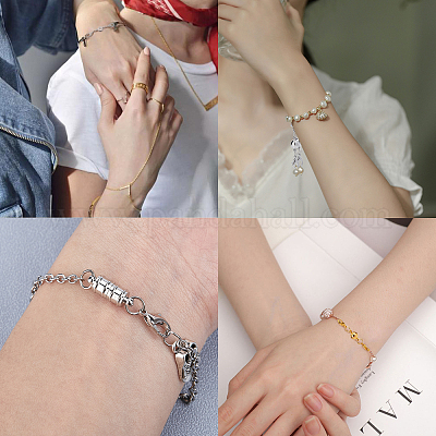 Конвертер магнитных застежек из латуни и сплава со стразами KK-SC0001-37-FF-1