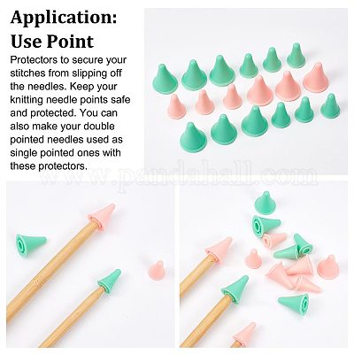 Knitting Needle Tip Protector  Rubber Sewing Accessories