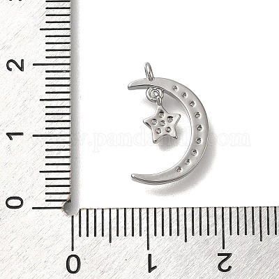 Стойки обшивки латунь микро проложить Циркон подвеску KK-M014-12P-1