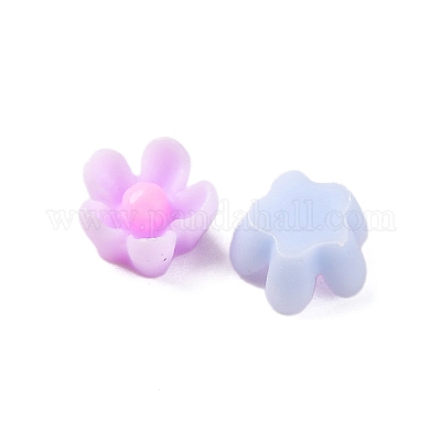 Кабошоны из непрозрачной смолы в виде цветка FIND-L019-02D-1