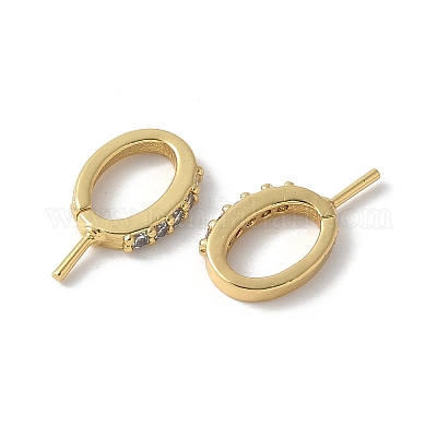 Латунные микропроволочные кубические циркониевые подвески KK-D324-10G-1