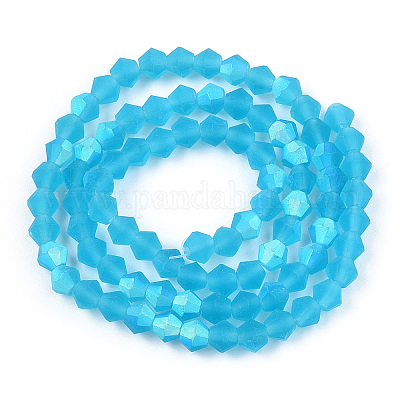 Имитируют нити бус из матового стекла из австрийского хрусталя EGLA-A039-T6mm-MB19-1