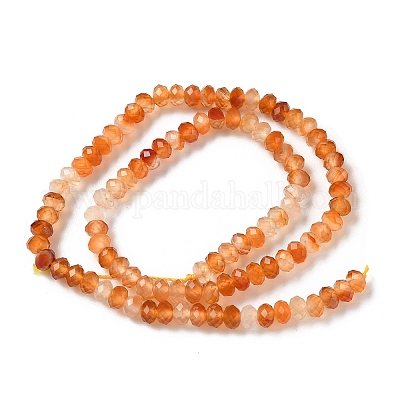 Натуральные полосатые агатовые бусы G-D344-A34-03-1