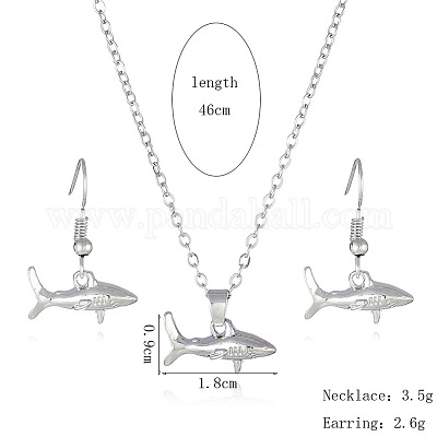 Ожерелья и серьги с подвесками из сплава FS-WGBC05C-10-1