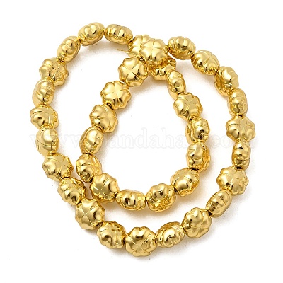 Стеклянные бусины с гальваническим покрытием  EGLA-F166-16-1