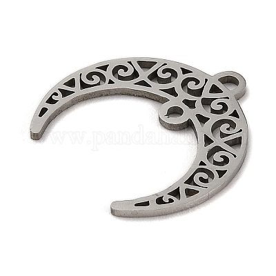 Не тускнеющие подвески из полой нержавеющей стали 201 STAS-E200-07P-1