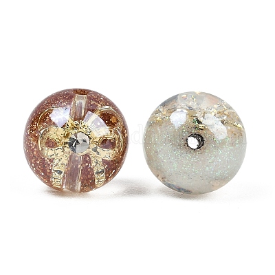 Прозрачные бусины из смоляного сплава&nbsp;RESI-C070-12-1