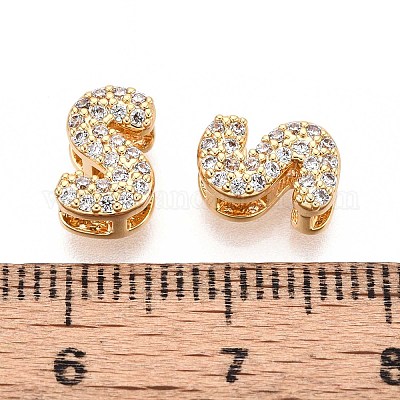 Латунные микропаве из прозрачного кубического циркония KK-T071-17G-S-1