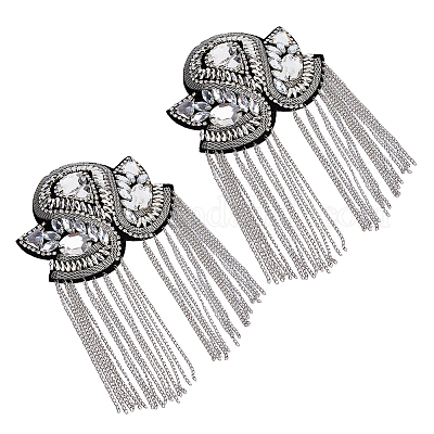 2 шт. съемные железные эполеты с кисточками FIND-FH0005-43B-1