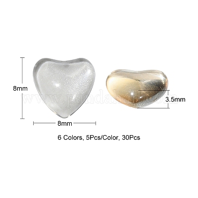 30шт 6 цвета плоская задняя часть k9 стеклянные стразы кабошоны MRMJ-YW0002-004-1