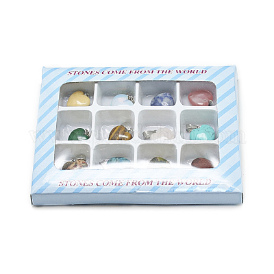 Природные и синтетические смешанные каменные подвески G-S293-03-B-1