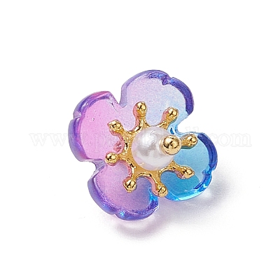 Цветок стекло амулеты PALLOY-JF03677-1