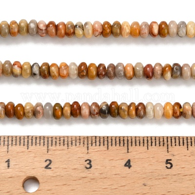 Природные сумасшедший агат бисер нитей G-Z110-B34-2x4mm-1