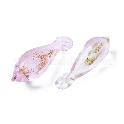 Ручной работы подвески золотые бусины песка LAMP-S194-023-M-1