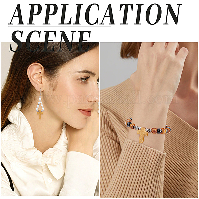 100шт деревянные подвески WOOD-SC0001-51-1