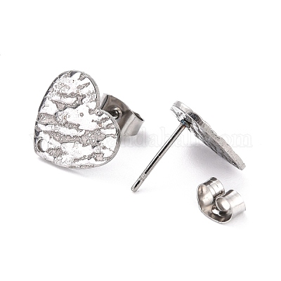 Фурнитура для сережек-гвоздиков из нержавеющей стали марки 304 STAS-I183-05B-P-1