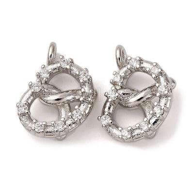 Латунные микро проложить кубического циркония подвески KK-P308-07P-1