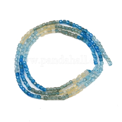 Натуральные нити бусины из апатита синего G-NH0050-B01-01-1