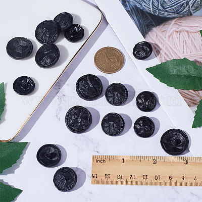 24 шт. 3 стильных пуговицы из сплава с тремя отверстиями на ножке BUTT-GF0001-37-1