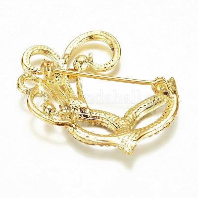 Сплав стекла горный хрусталь броши JEWB-G001-10-1