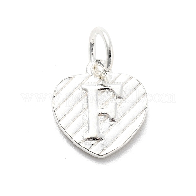 925 серебряное сердце с заглавными буквами STER-S009-13F-S-1