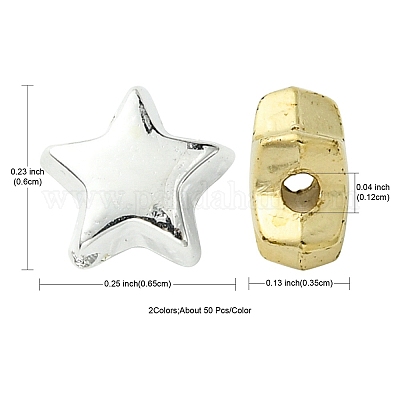 100шт 2 цвета пластиковые бусины ccb CCB-FS0001-02-1