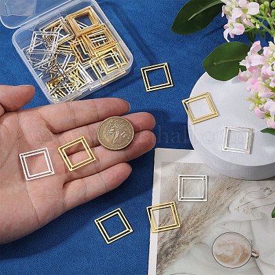 40шт 2 цвета латунные подвески&nbsp;KK-CA0003-82-1