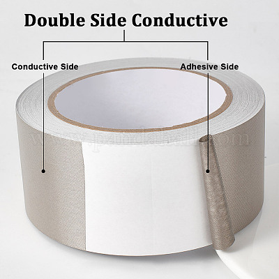 Двусторонний токопроводящий тканевый скотч длиной 20 м. AJEW-WH0070-17C-1