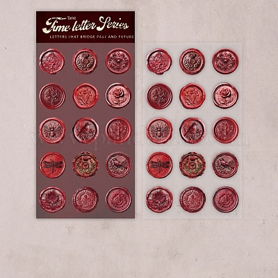 15 шт. наклейки из искусственной кожи pu STIC-P018-A04-1