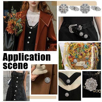 20 шт. 2-х цветный цветок из цинкового сплава BUTT-NB0001-83-1